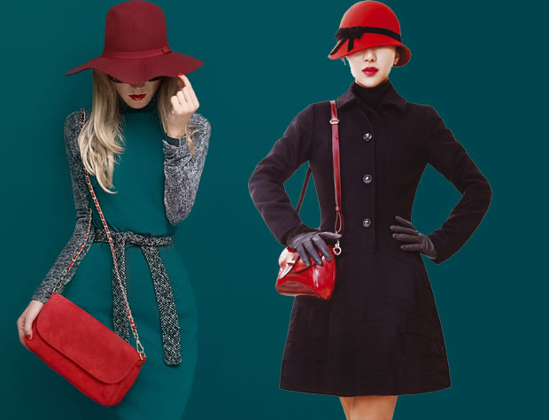 Гламурозне црвене ташне